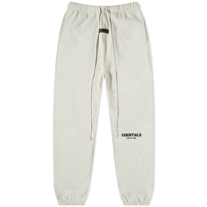 Photo: Fear of God ESSENTIALS Logo Sweat Pant in Light Oatmeal