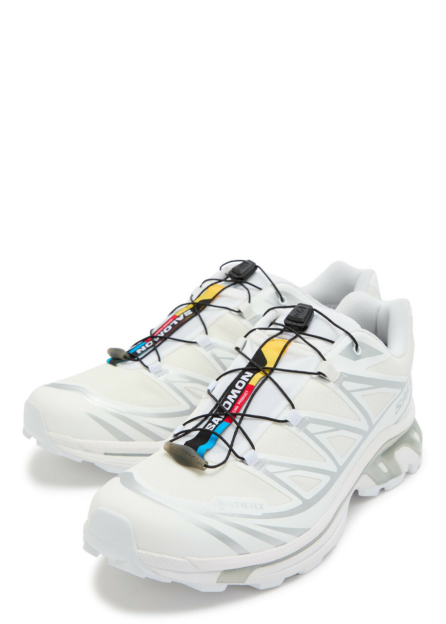 Salomon XT-6 Gtx Panelled Mesh Sneakers White