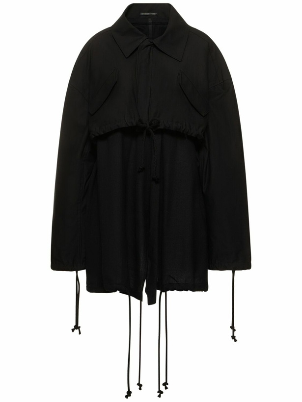 Photo: YOHJI YAMAMOTO - Layered Cotton Drill Short Jacket