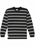 WTAPS - Jam Striped Cotton-Jersey T-Shirt - Black