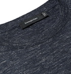 Ermenegildo Zegna - Slim-Fit Melange Cashmere, Silk and Linen-Blend Sweater - Men - Charcoal