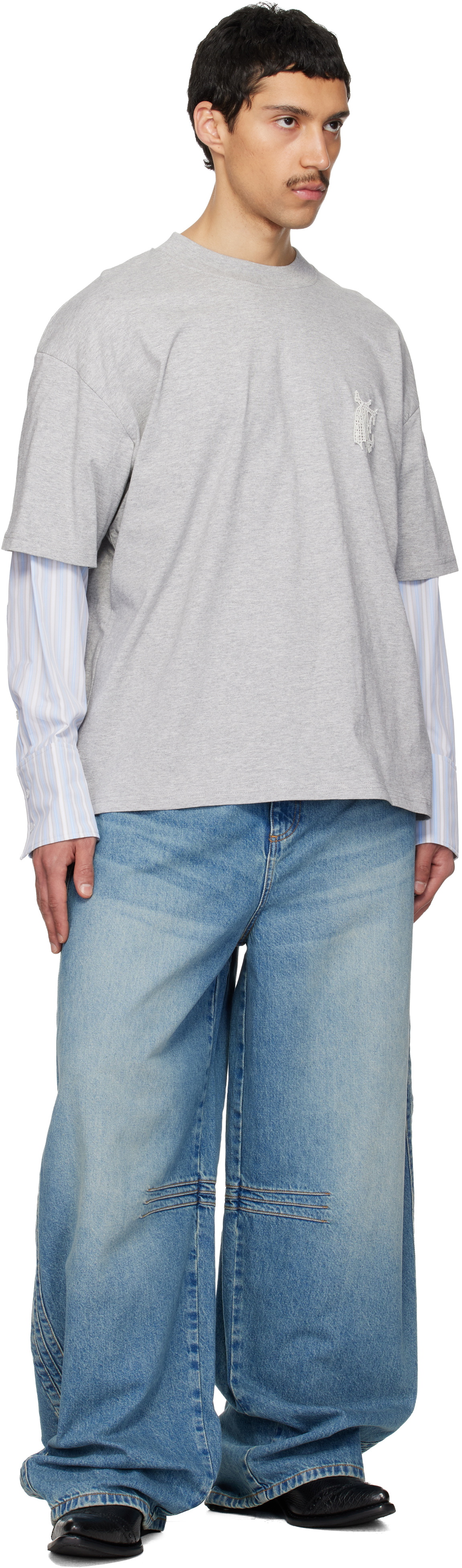 EGONlab Blue Overscaled Jeans