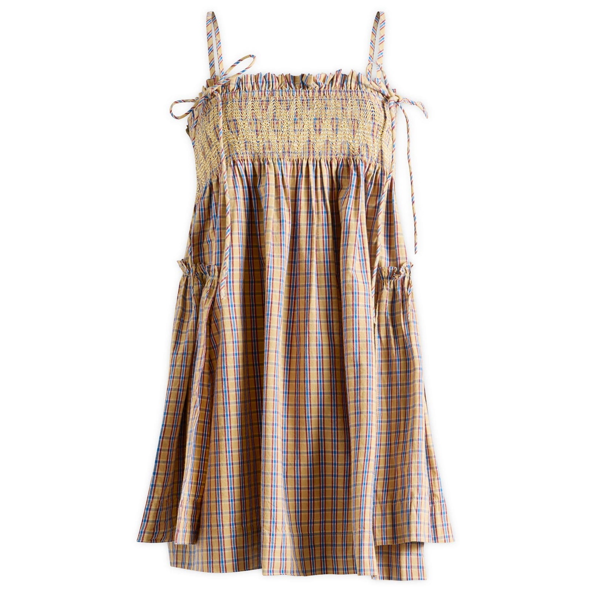 Damson Madder Women's Lilo Mini Dress in Marmalade