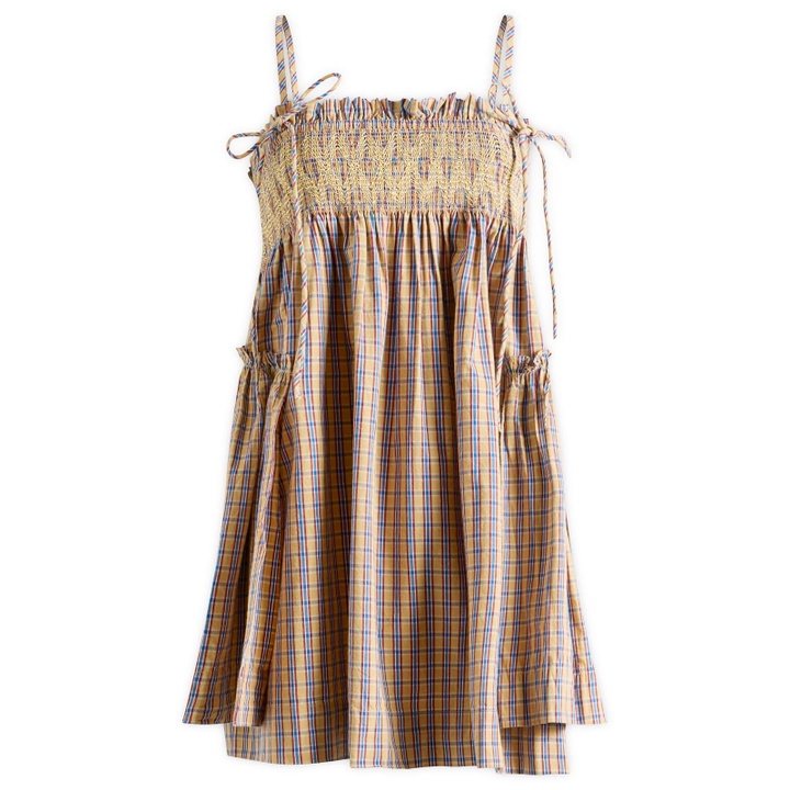 Photo: Damson Madder Women's Lilo Mini Dress in Marmalade
