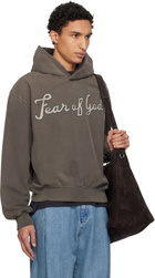 Fear of God Brown '26' Classic Half Raglan Hoodie