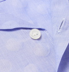Comme des Garçons SHIRT - Camp-Collar Polka-Dot Cotton-Seersucker Shirt - Men - Light blue