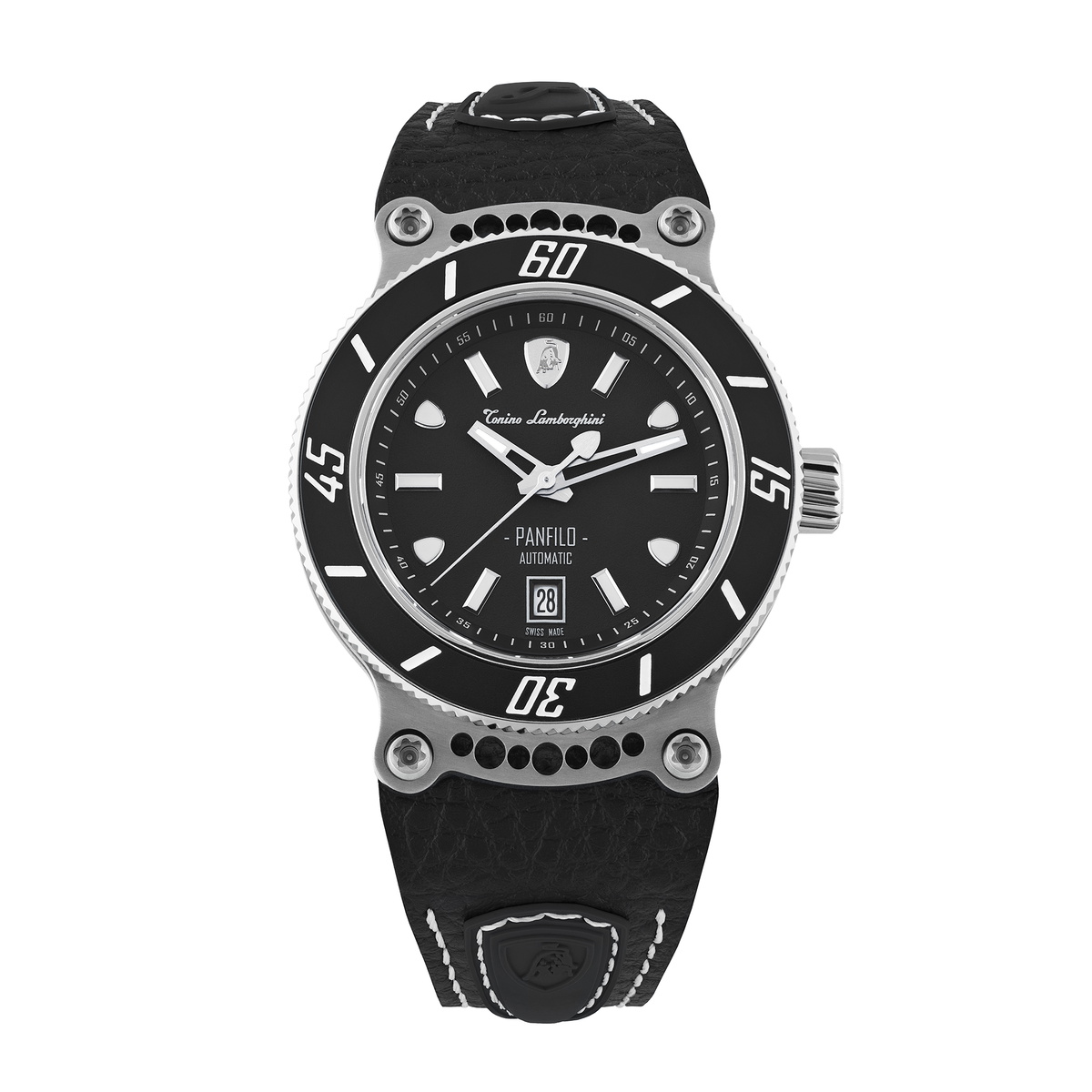 Tonino Lamborghini Panfilo Automatic Black Dial Mens Watch TLF-T03-1
