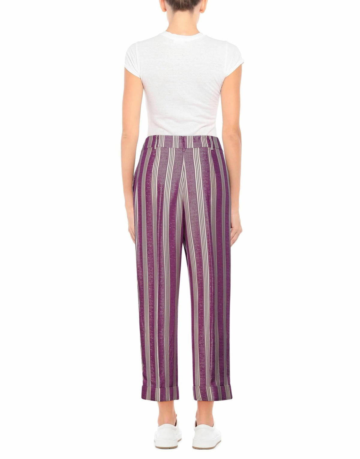 Manila Grace Womens Pants in Purple