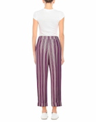 Manila Grace Womens Pants in Purple
