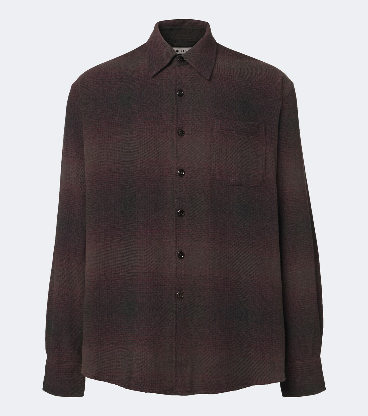 Our Legacy Above checked cotton-blend shirt