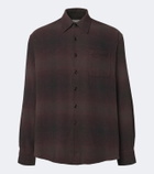 Our Legacy Above checked cotton-blend shirt