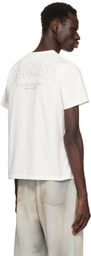 GANNI Off-White Relaxed Rhinestone T-shirt