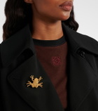 Loewe Braided gold-plated brooch