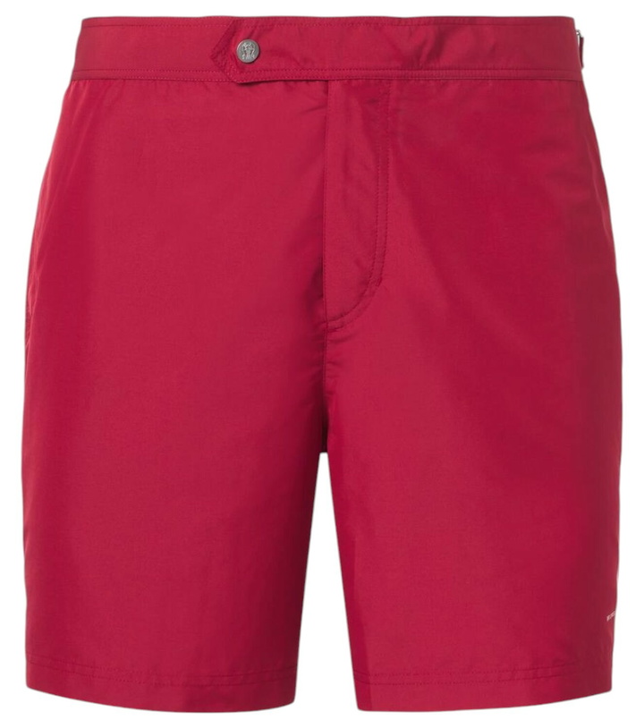 Photo: Brunello Cucinelli Logo swim trunks