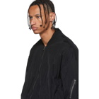 Julius Black Sheer Bomber Jacket