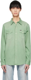 Polo Ralph Lauren Green Press-Stud Shirt