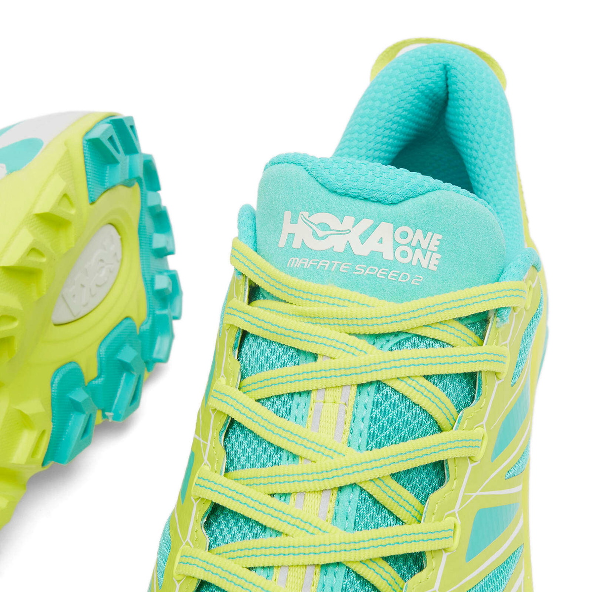 HOKA ONE ONE U Mafate Speed 2 in Hoka Citrus/Electric Aqua HOKA ONE ONE U Mafate Speed 2 in Hoka Citrus/Electric Aqua