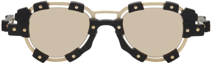 Photo: Kuboraum Gold & Black V2 Sunglasses