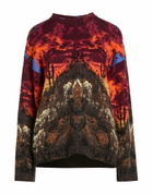 Laneus Womens Sweater in Burgundy