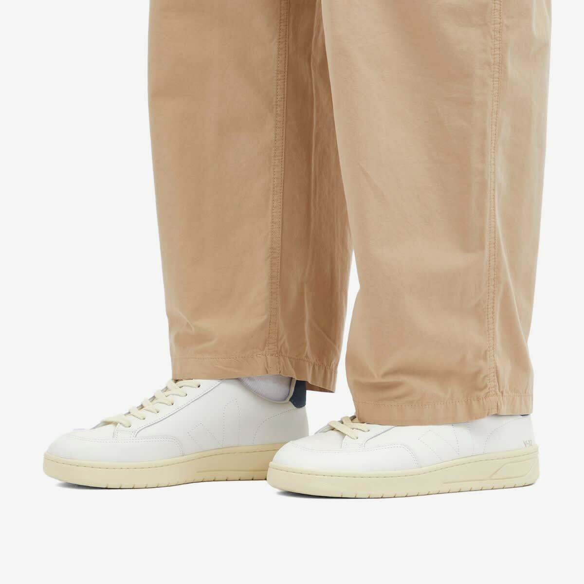 Veja Men's V-12 Stitch Sneaker in Extra White/White