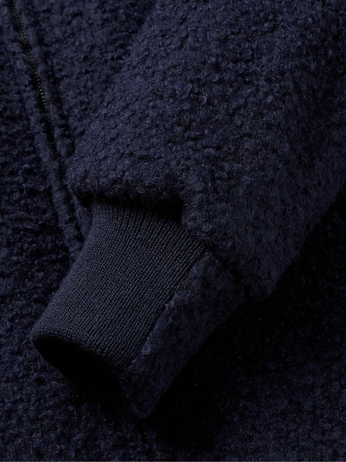 Golden Bear - The Jenner Padded Wool-Blend Bouclé Bomber Jacket - Blue