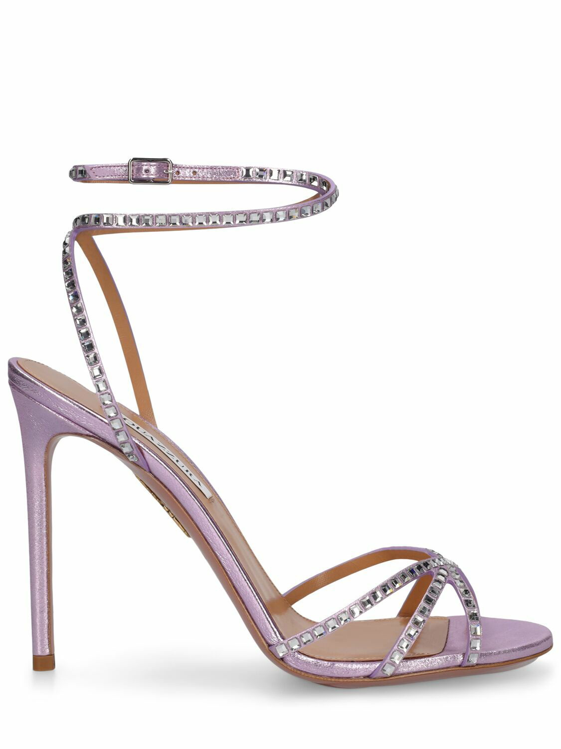 AQUAZZURA - 105mm Last Dance Leather Sandals Aquazzura