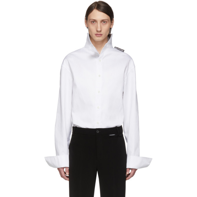 Photo: Balenciaga White Pulled Shirt