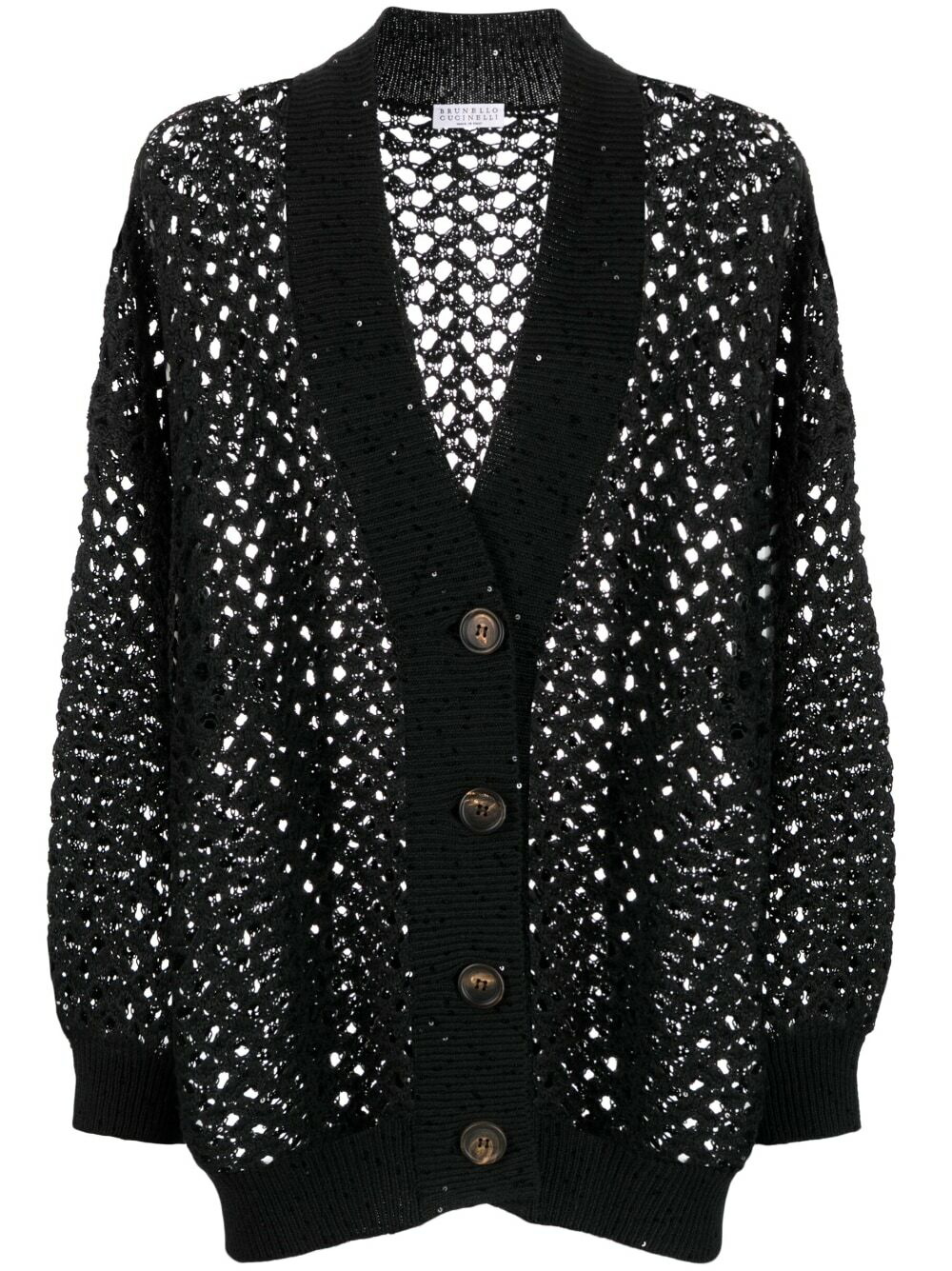 BRUNELLO CUCINELLI - Dazzling Net Cardigan Brunello Cucinelli