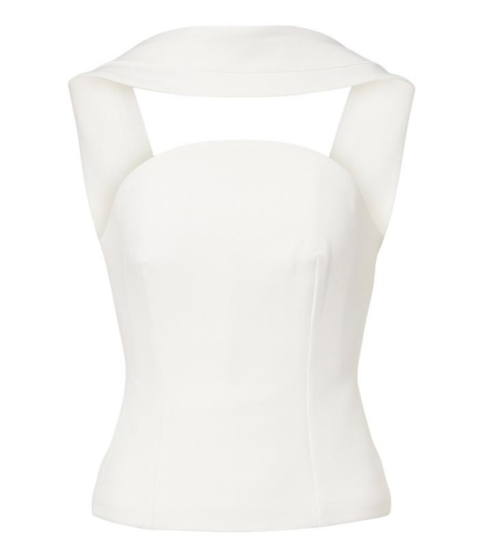 Photo: Roland Mouret Scarf-detail crêpe corset top