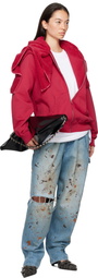 doublet Red Onsen Towel Hoodie