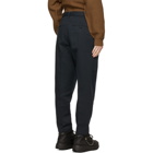 Doublet Navy Silk Chino Trousers
