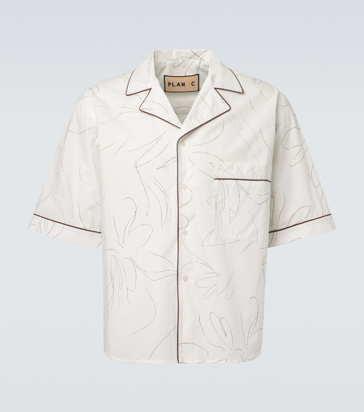 Plan C Printed cotton shirt