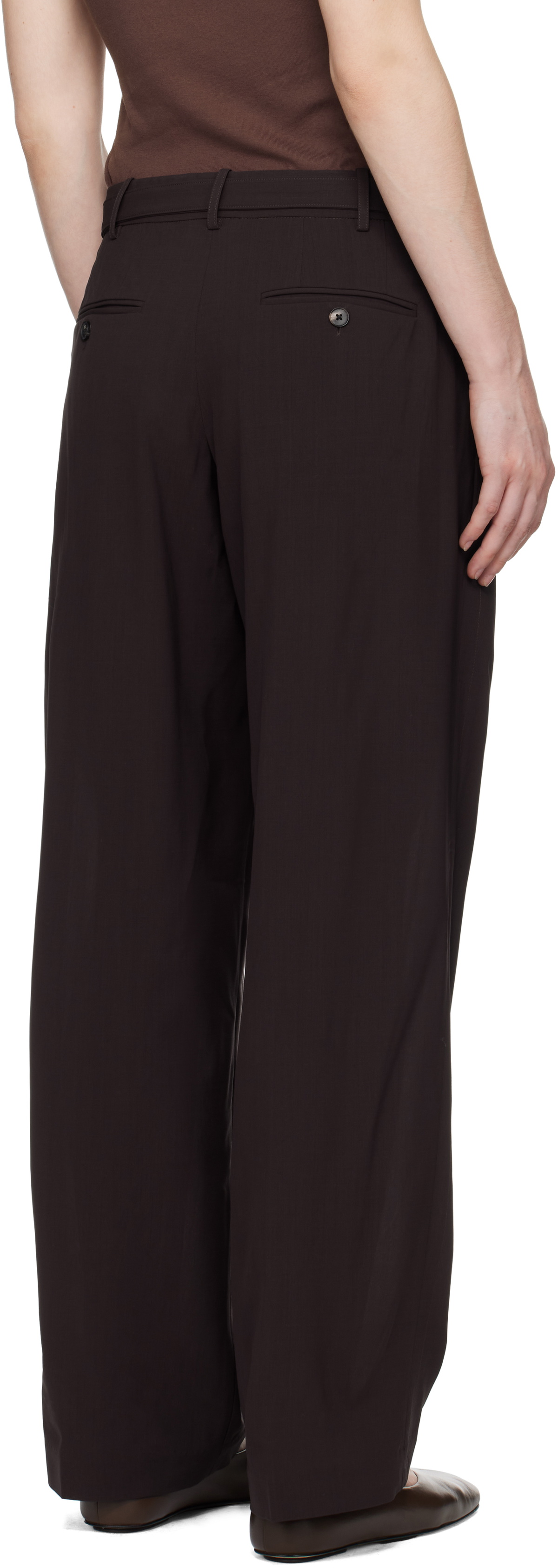 CO Brown Drop Waist Trousers