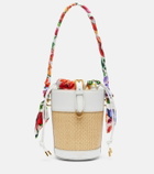 Dolce&Gabbana Secchiello Small raffia bucket bag