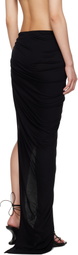 Rick Owens Lilies Black Hollywood Hydra Maxi Skirt