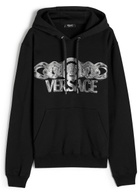 Versace Logo-printed Cotton Sweatshirt Black