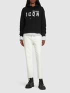 DSQUARED2 - Icon Logo Print Cotton Jersey Hoodie