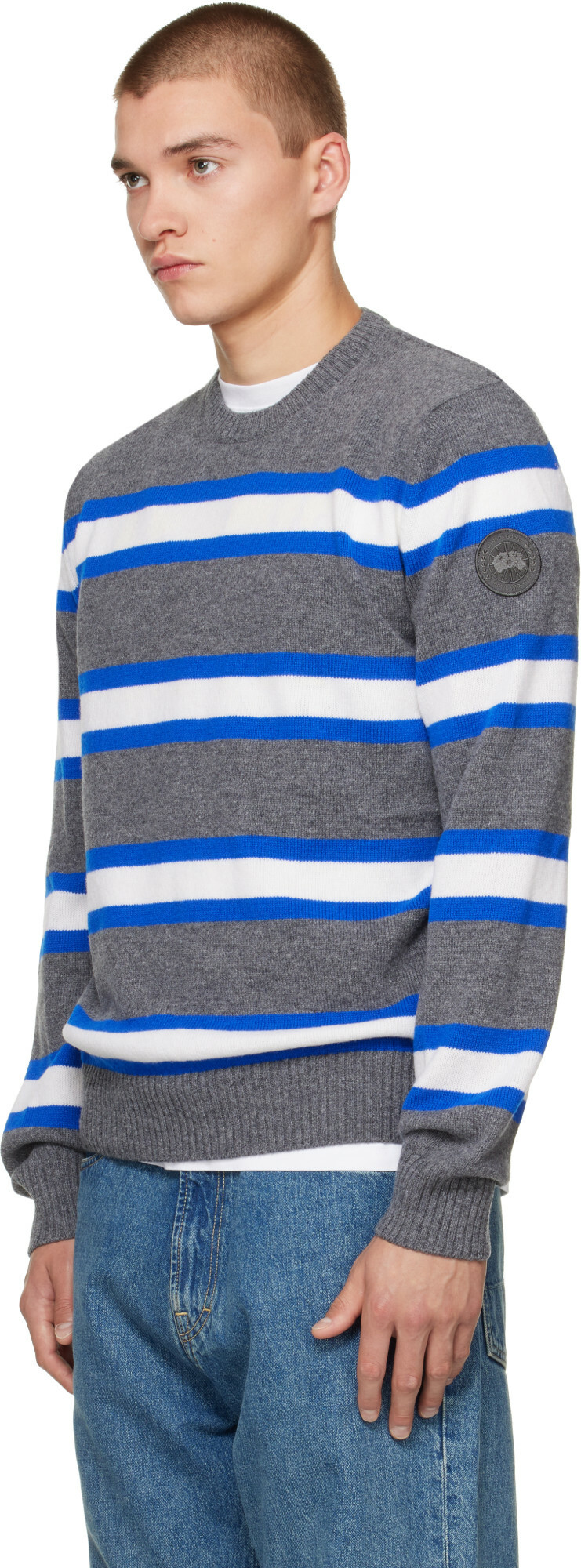Canada Goose Gray Matawin Knit Crew Sweater