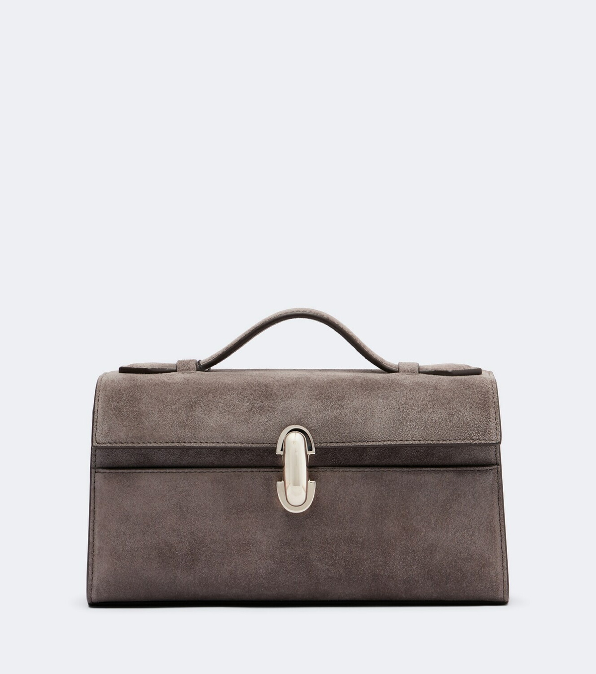 Savette Symmetry Pochette Small suede top-handle bag