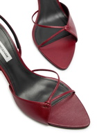 Victoria Beckham 75 Leather Slingback Pumps Burgundy