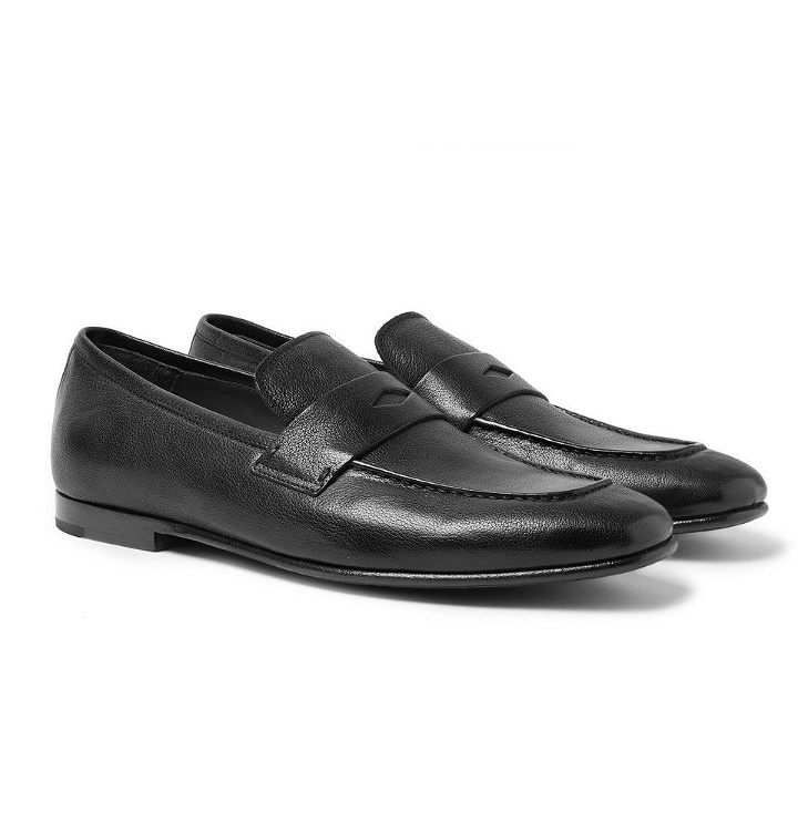 Photo: Dunhill - Chiltern Leather Loafers - Men - Black