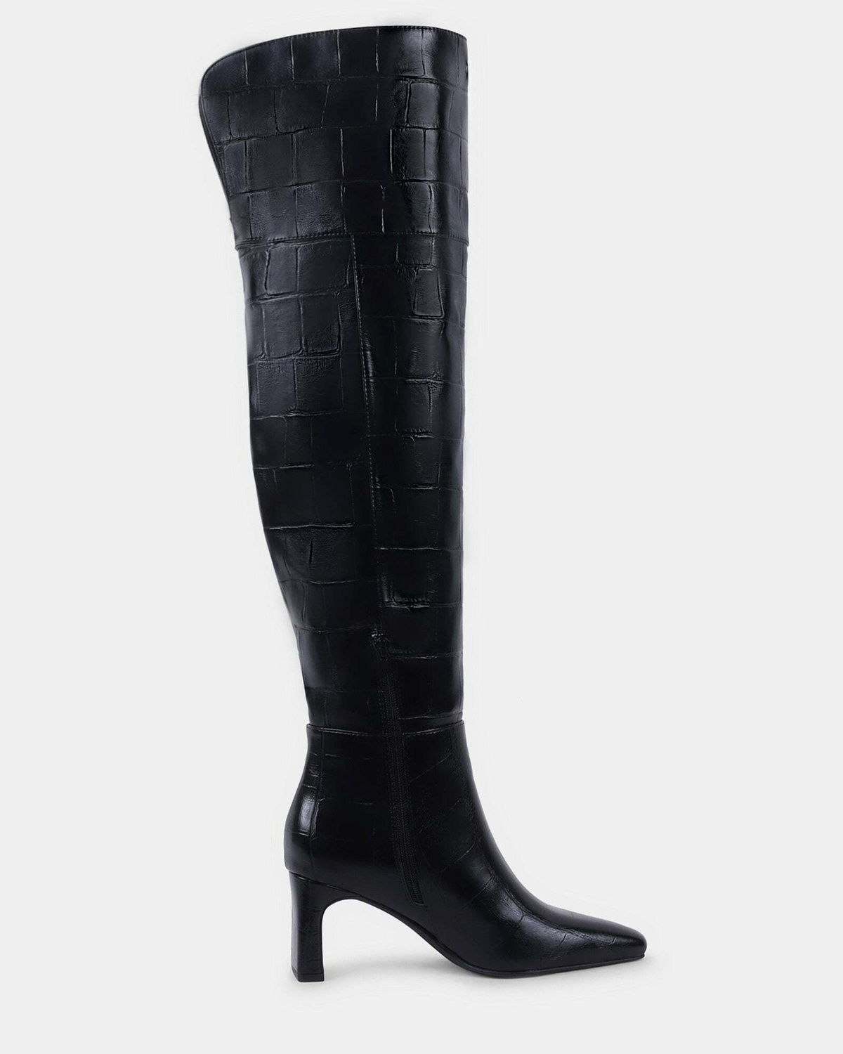 Steve Madden Courage Boots in Black Exotic
