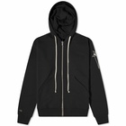 Rick Owens Women's x Champion Jasons Hoodie in Black