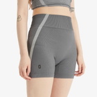 ON Women's Studio Knit Cycling Shorts in Rock/Glacier