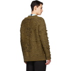 Andersson Bell Brown Heavy Oversized Jacquard Cardigan