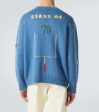 Bode Spirit embroidered cotton and wool sweater