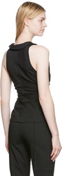 GANNI Black Striped Vest