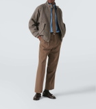 Auralee Herringbone wool tweed blouson