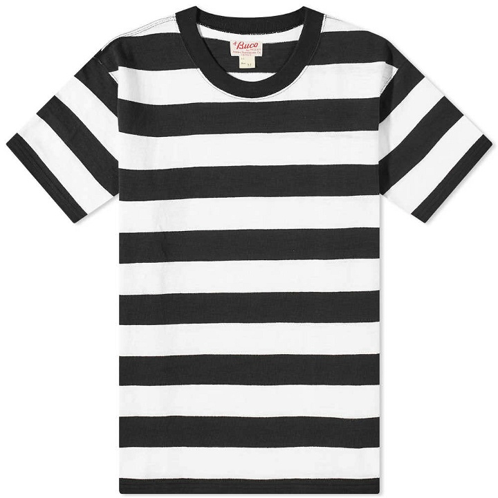 Photo: The Real McCoy's Men's The Real McCoys Buco Stripe T-Shirt in White