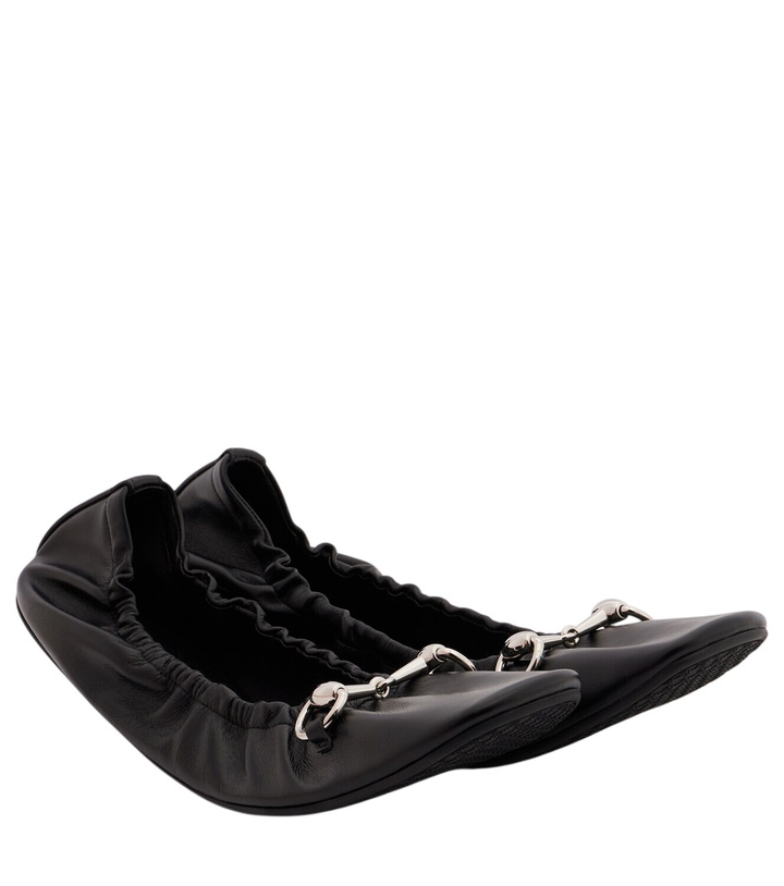 Photo: Gucci Prima Horsebit leather ballet flats